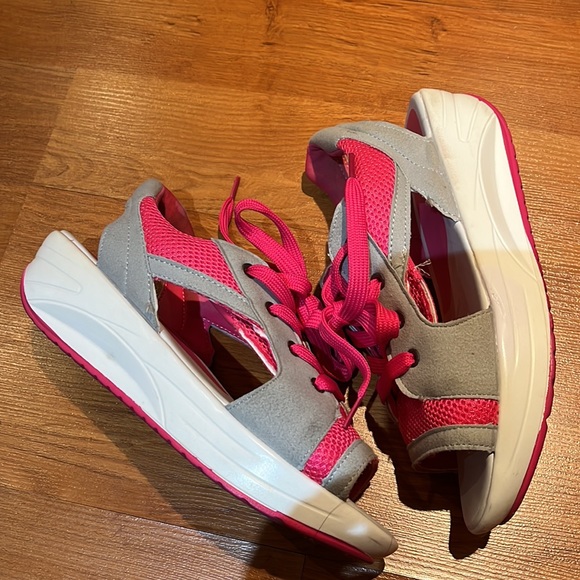 Ladies peep toe sneakers - Picture 3 of 6